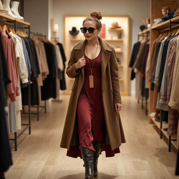 Robe longue look hollywoodien avec bijoux en bois Koala Shop