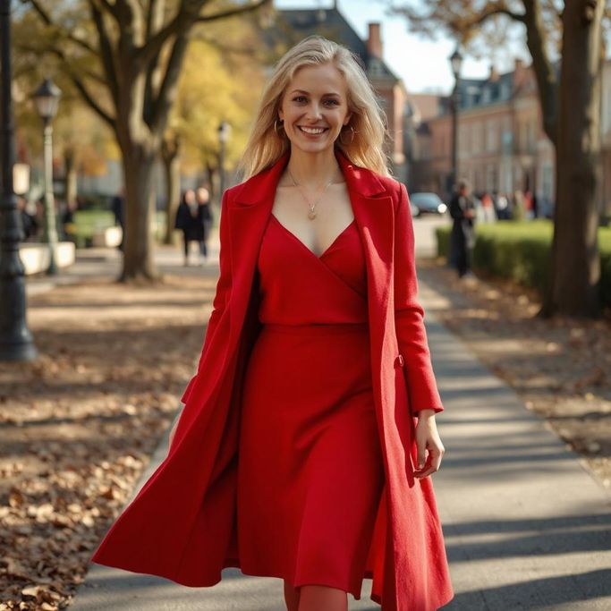 Look 100% rouge avec bijoux en bois Koala Shop