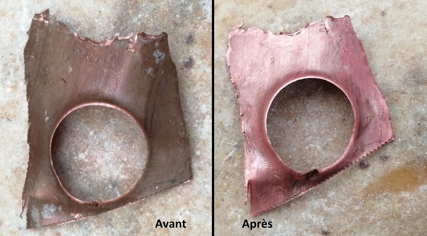 Nettoyage cuivre avec du vinaigre blanc par Koala Shop Bijoux