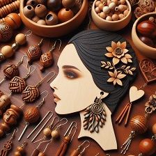 Bijoux en bois pour la fête des mamans, des bijoux artisanaux créés par Marion dans le Vaucluse, Koala Shop