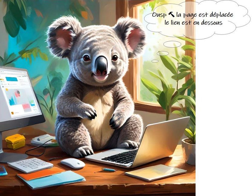Page de redirection 404 Koala Shop Bijoux