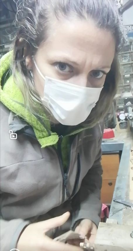 Marion ponçage boucles d'oreilles